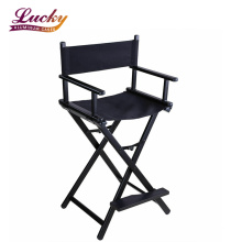 Aluminium Folding Black Makeup Chair Artist Beauty Chair Salon Cosmetic Chair